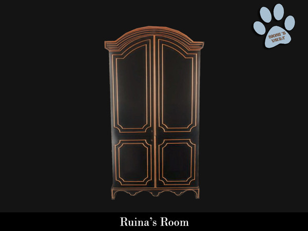 Sims 4 — Ruina's Room - Furniture by siomisvault — Again August and September are my goth mood haha so I'm starting