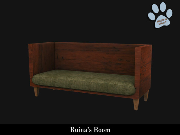 Sims 4 — Ruina's room - Loveseat by siomisvault — Again August and September are my goth mood haha so I'm starting slowly