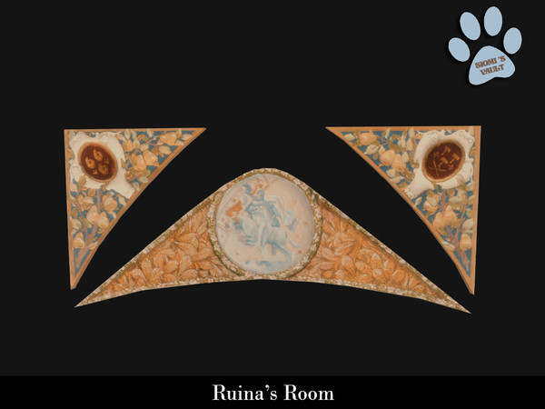 Sims 4 — Ruina's Room - Wall Decor #01 by siomisvault — Again August and September are my goth mood haha so I'm starting