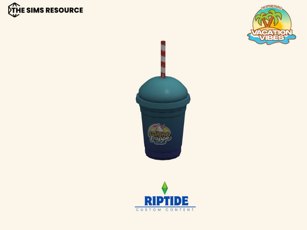 Sims 4 — Riptide CC - Beach Tennis Essentials Set Tropical Sports Drink by Riptidecc — Bring the vibrant, sporty spirit