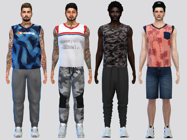 Sims 4 — Rolled Up Tank Top by McLayneSims — TSR EXCLUSIVE