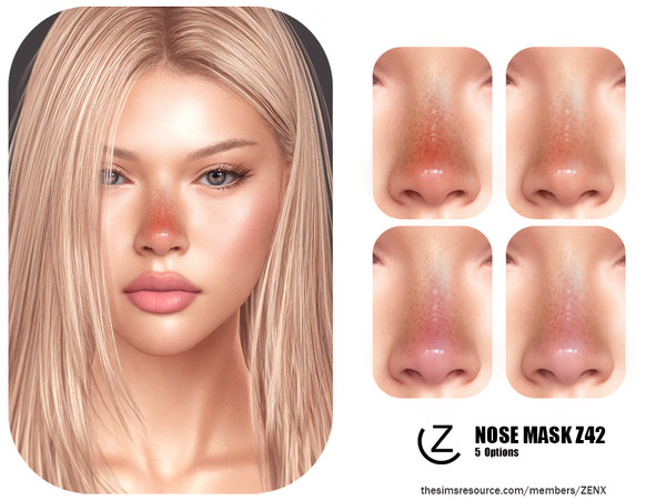 Sims 4 — NOSE MASK Z42 by ZENX — All Age