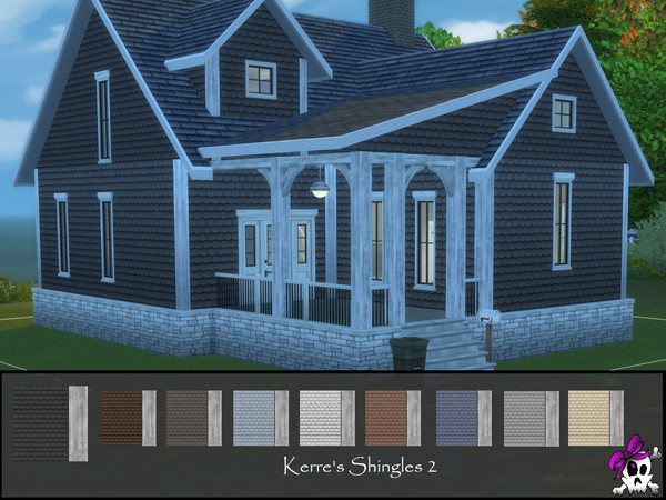 Sims 4 — Kerre_c&dShingles2.package by Kerre2215 — The Shingles from Cats & Dogs with Horse Ranch wood trims