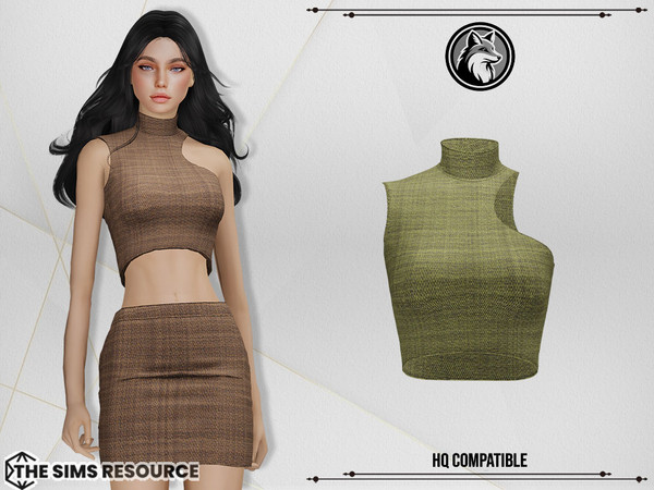 Sims 4 — Cathrine Set Top by ForLima — 4 Colors