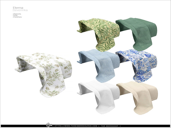 Sims 4 — Eterna - tablecloth by Severinka_ — A set of furniture and decor for the design of the Mediterranean Patio. 9