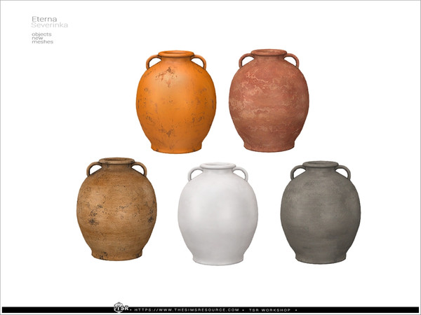 Sims 4 — Eterna - amphora 1 by Severinka_ — A set of furniture and decor for the design of the Mediterranean Patio. 9