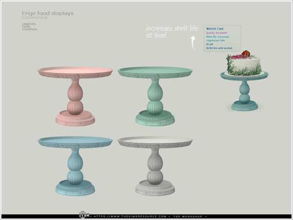 Sims 4 — Food frige stand high by Severinka_ — Stand high for storing cakes or varios food. From the set 'Food frige