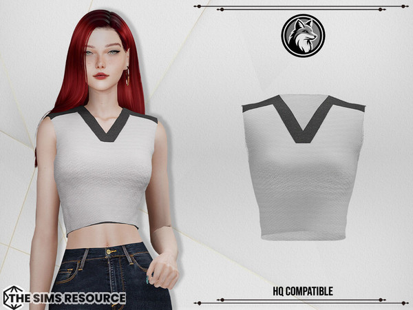 Sims 4 — Gina Top by ForLima — HQ Compatible