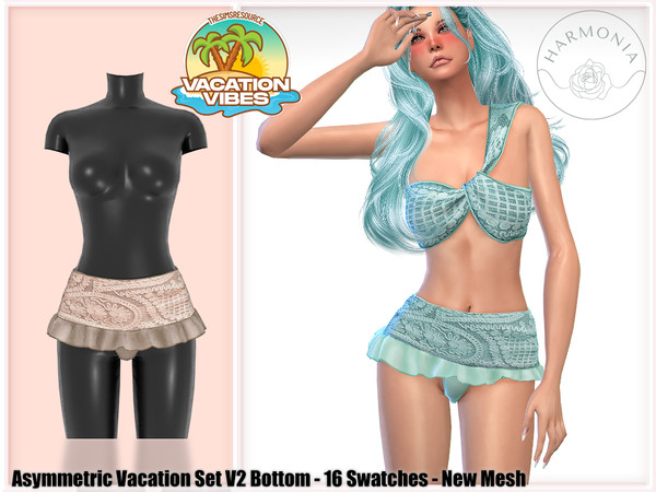 Sims 4 — Vacation Vibes - Bottom by Harmonia — New Mesh