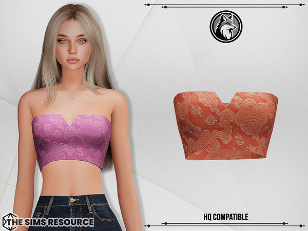 Sims 4 — Pearl Top by ForLima — 6 Colors