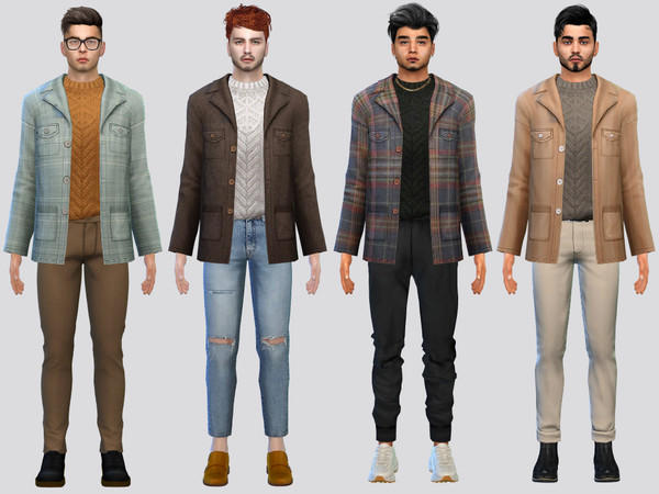Sims 4 — Ardenn Coat Jacket by McLayneSims — TSR EXCLUSIVE