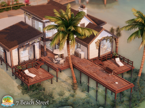 Sims 4 — 7 Beach Street l noCC by simZmora — Lot Size - 30x20