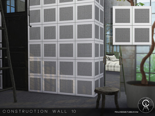 Sims 4 — Construction Wall 10 by Pralinesims — By Pralinesims