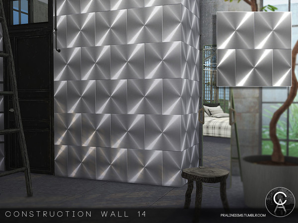 Sims 4 — Construction Wall 14 by Pralinesims — By Pralinesims