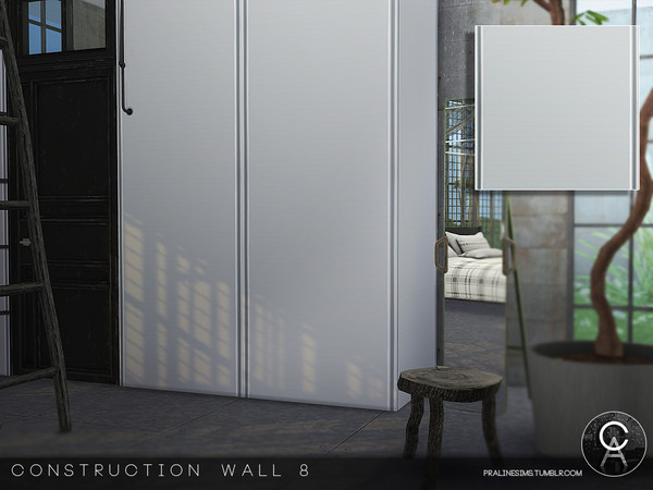 Sims 4 — Construction Wall 8 by Pralinesims — By Pralinesims