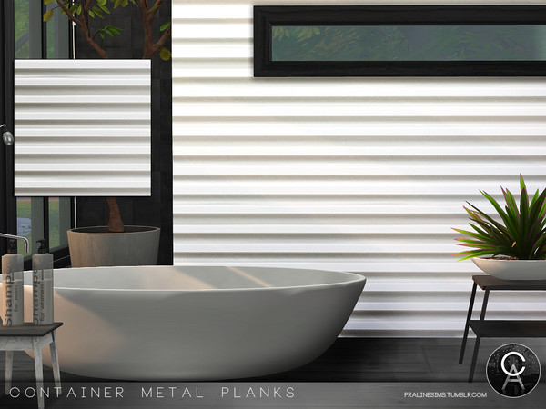 Sims 4 — Container Metal Planks by Pralinesims — By Pralinesims
