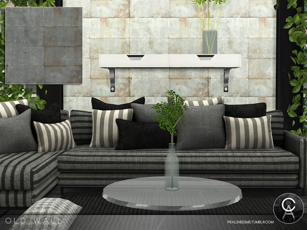 Sims 4 — Old Wall by Pralinesims — By Pralinesims