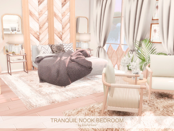 Sims 4 — Tranquil Nook Bedroom by BlusterSims — Size: 7x7