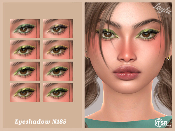 Sims 4 — Eyeshadow N185 by Layla — Previews were made using HQ Mod