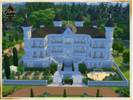 Sims 4 — Chateau de Chenaie by Istolia — Chateau with 9 bedrooms and 5 bathrooms. Indoor and outdoor swimming pool, gym,