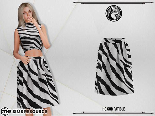 Sims 4 — Tara Set Skirt by ForLima — HQ Compatible