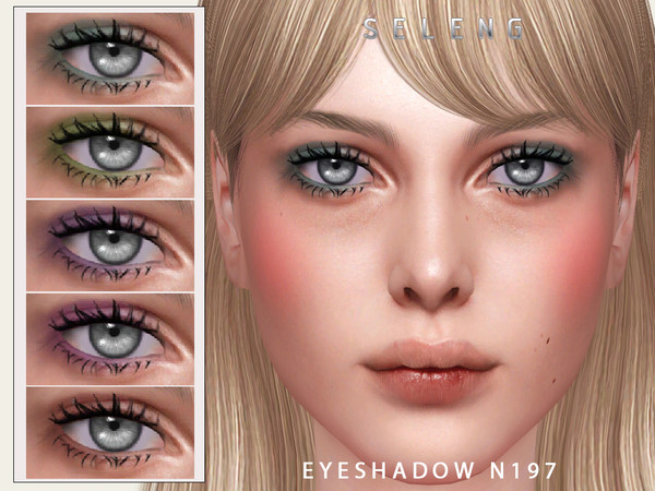 Sims 4 — Eyeshadow N197 by Seleng — The eyeshadow has 19 colours and HQ compatible. Allowed for teen, young adult, adult