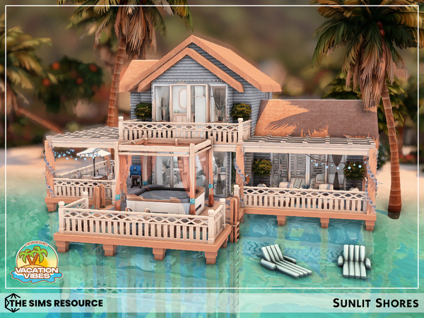 Sims 4 — Vacation Vibes - Sunlit Shores by sharon337 — Residential Lot.