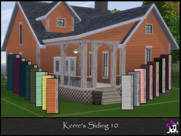 Sims 4 — Kerre_Siding10.package by Kerre2215 — My own recolor of siding with wood trim