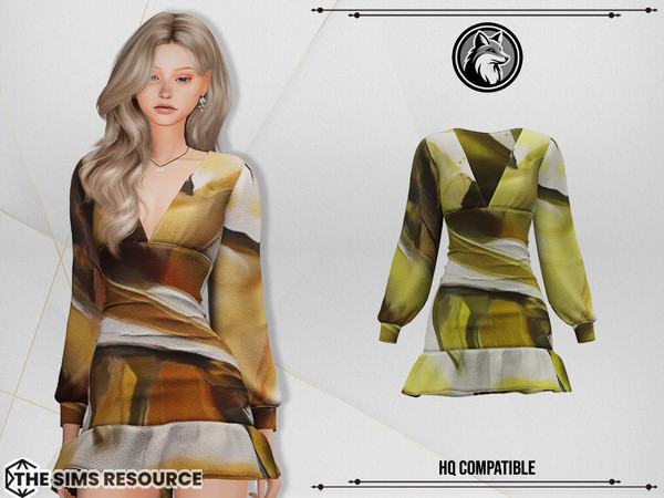 Sims 4 — Emma Dress by ForLima — 4 Colors