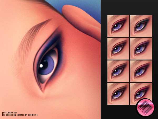 Sims 4 — Eyeliner N414 by cosimetic — - Female
