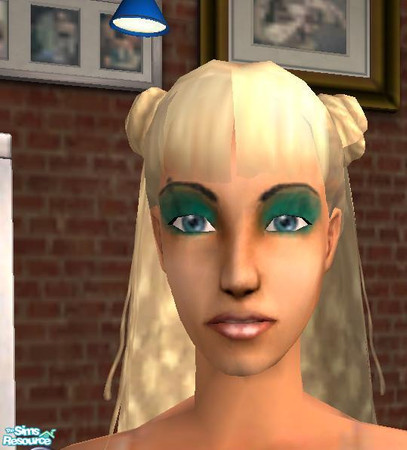 Sims 2 — Teal Eyeshadow by shockstar — Teal Eyeshadow