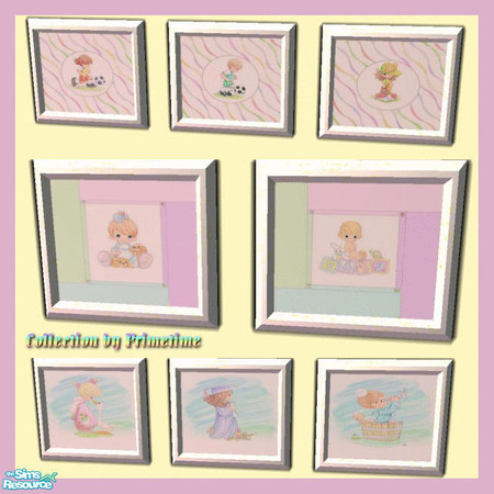 Sims 2 — Primetime's Precious Moments Prints by Primetime024 — This set contains 8 Precious Moments prints. They can be