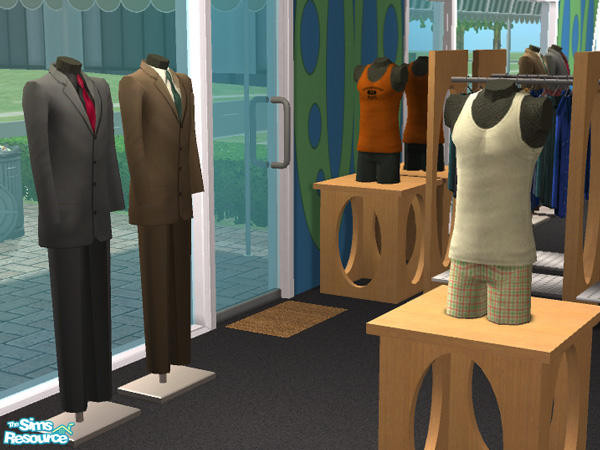 Sims 2 — Male Mannequins (Meshes & Recolors) by NoFrills — Two meshes and six recolors are included.