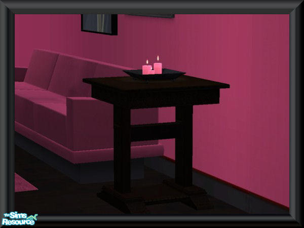 Sims 2 — Pink & Black Candles by darksunshine1027 — Part of the Pink & Black Bedroom Suite.
