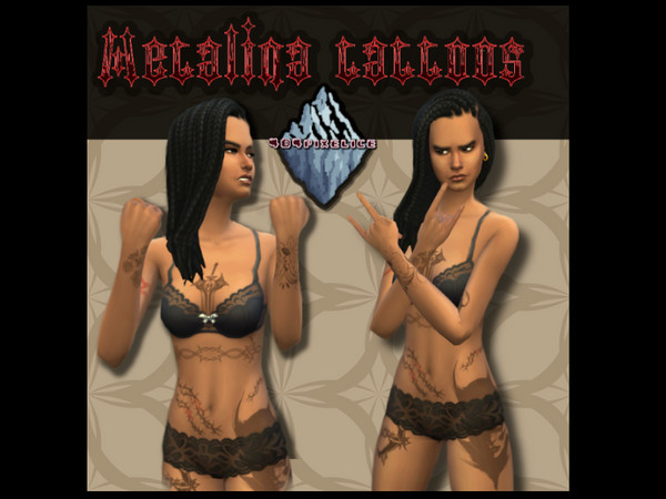 Sims 4 — Metalina tattoo set by 404pixelice — Hi! This set involves 7 separate tattoos. Choose them all or pick the ones