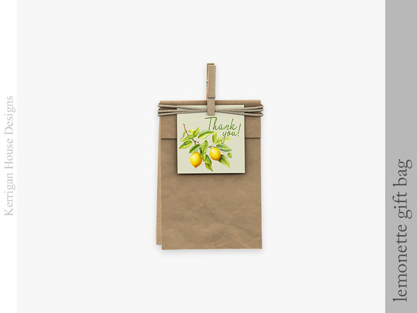 Sims 4 — Lemonette Gift Bag by kerriganhouse — Clutter for a lemonade stand so you can decorate with sweet summer vibes!