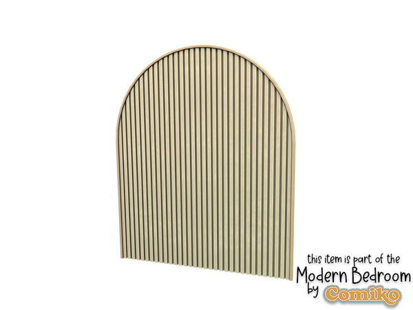 Sims 4 — Comiko Modern Bedroom Wall Panel Big by Comiko — Part 1 - Modern Bedroom Set is base game compatible and consist