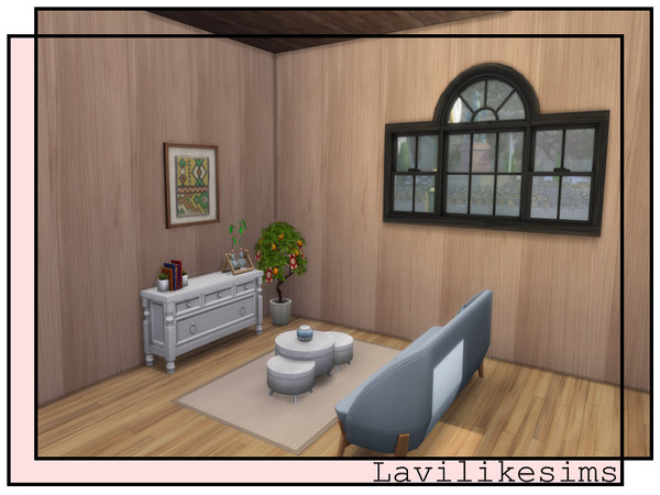 Sims 4 — Atlas Wood Walls by lavilikesims — A set of creations that includes wood flooring and walling with matching