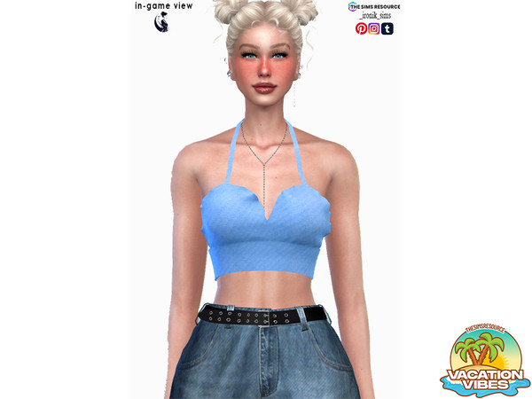 Sims 4 — [Vacation Vibes] Blouse by _ironik_ — -5 Colors