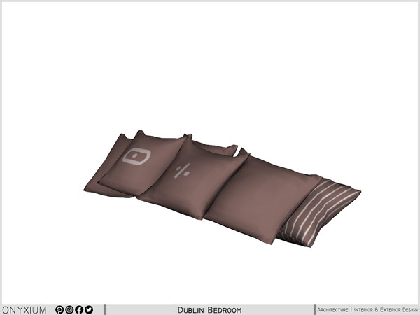Sims 4 — Dublin Bed Pillows by Onyxium — Onyxium@TSR Design Workshop Dining Room Collection - Belong To The 2025 Year