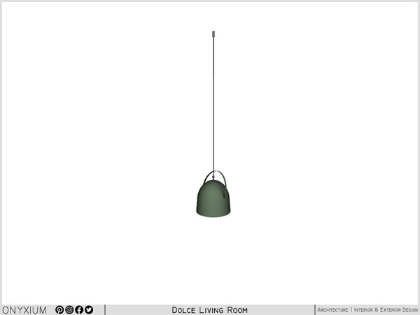 Sims 3 — Dolce Industrial Ceiling Lamp Medium by Onyxium — Onyxium@TSR Design Workshop Living Room Collection - Belong To