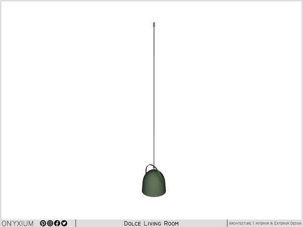 Sims 3 — Dolce Industrial Ceiling Lamp High by Onyxium — Onyxium@TSR Design Workshop Living Room Collection - Belong To