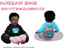 Sims 4 — Infant Hoodies with Teddy bear Graphic by MozzaikSims — Cotton Infant Hoodies with a cute teddy bear graphic 20
