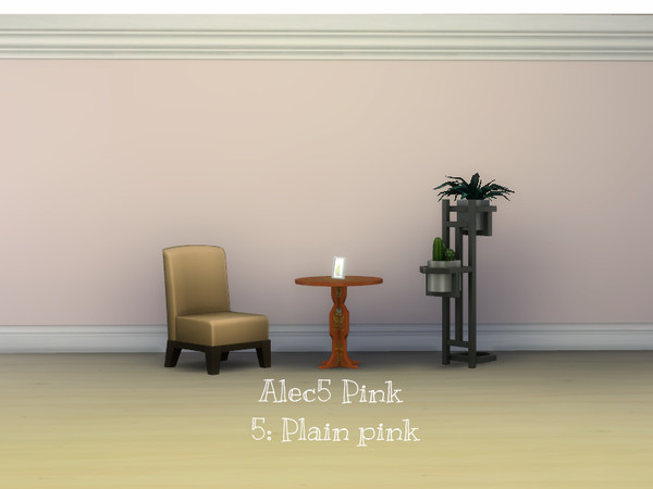 Sims 4 — Alec5 Pink by lavilikesims — Wallpaper and paint that co ordinate any room with 5 designs that match. by LLS