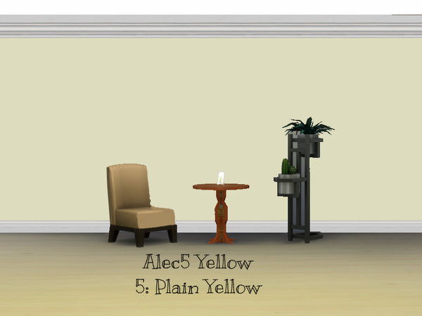 Sims 4 — Alec5 Yellow by lavilikesims — Want the walls of your room to match without the inconvenience, these