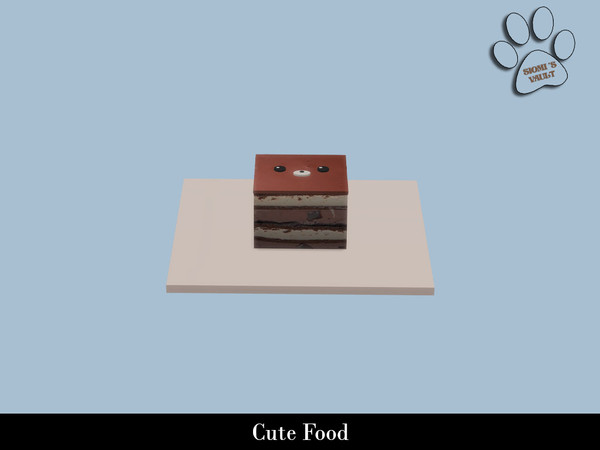 Sims 4 — Cute Food - Cute Cake by siomisvault — My inner kawaii girl is fighting the Wednesday in me haha. I hope you