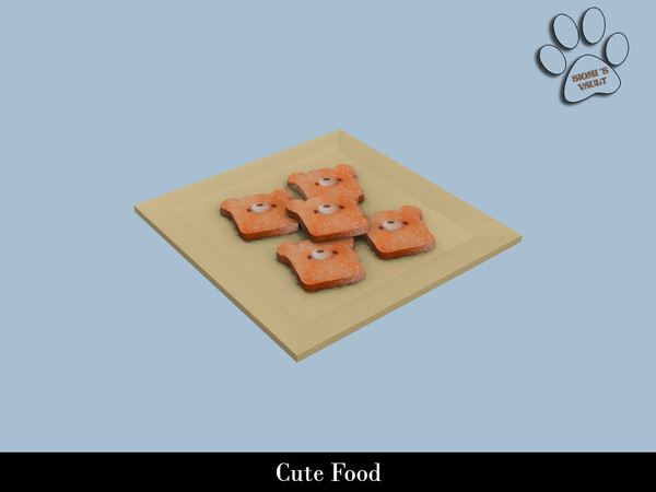 Sims 4 — Cute Food - Cute Toasts by siomisvault — My inner kawaii girl is fighting the Wednesday in me haha. I hope you