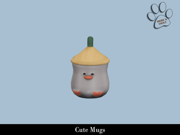 Sims 4 — Cute Mugs - Duck by siomisvault — And following the cute food set I decided to make cute mugs too! I hope you