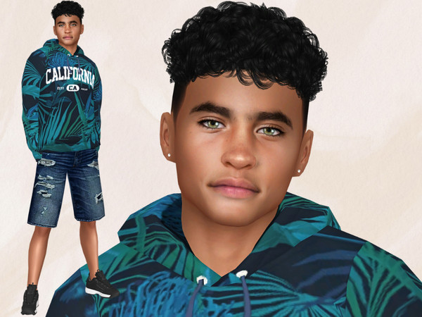 Sims 4 — Shaun Trent by grinchk7 — (Teen Sim) If you want the Sim to look the same as in the pictures you need to