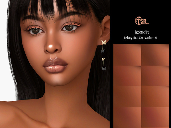 Sims 4 — IMF Bethany Blush N.201 by IzzieMcFire — Bethany Blush N.201 contains 8 colors in hq texture.